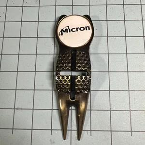 Vintage Golf Metall Golf Divots Grün Reparaturwerkzeug Mikron - Bild 1 von 18