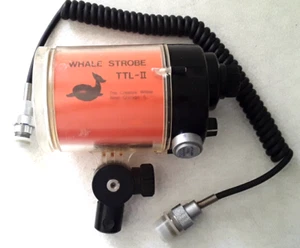 *** WHALE STROBE TTL-II FOR Nikon Nikonos Underwater Speedlight Flash MADE JAPAN - Picture 1 of 9