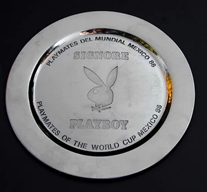 Playboy Playmates FIFA 1986 World Cup Mexico Metal Plate Dish | Rare | Signore - Imagen 1 de 6
