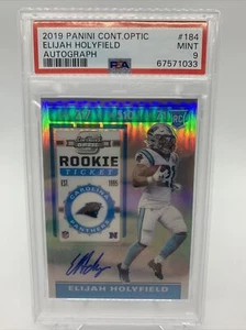 2019 Panini Contenders Optic Elijah Holyfield Rookie Ticket Auto PSA 9 - Picture 1 of 2