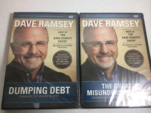Dave Ramsey Audiobook Lot: Dumping Debt & The Great Misunderstanding DVD Sealed - Picture 1 of 3