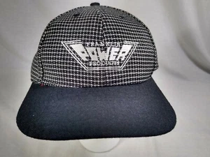 Vintage Logo Hat/Cap Adjustable Hook & Loop Black Franklin Power Equipment Check - Picture 1 of 9
