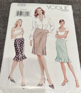 Vogue 942 Falda Recta Semi-ajustada con Contorno Cintura Misses 12-16 Sin Cortar FF NUEVO - Imagen 1 de 10