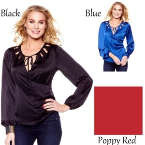 Hot in Hollywood Teardrop Blouse 233103-J (XS,S,M,L,1X) - Picture 1 of 1