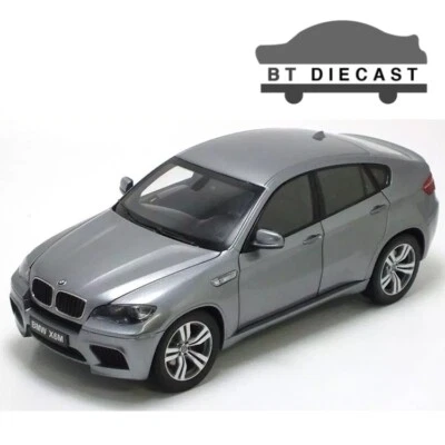 KYOSHO BMW X6 M X6M SUV 1/18 DIECAST MODEL CAR SPACE GREY 08762 SG - Image 1 of 3