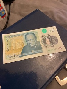 COLLECTABLE UK AK47 £5 NOTE 