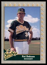 1990 Pacific Senior League Pat Dobson Baseball Cards #87
