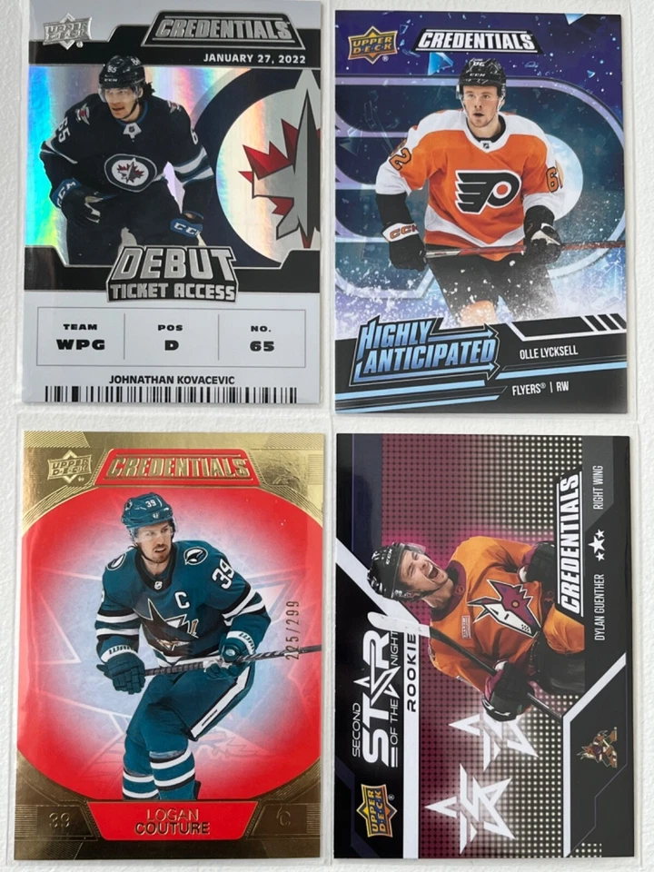 2022-23 Upper Deck Credentials RC, Star of the Night, Speed...Pick From List !! - Image 1 of 1
