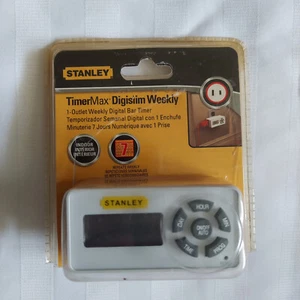 Stanley TimerMax Digislim 1 toma interior semanal barra digital temporizador modelo 38426 - Imagen 1 de 10