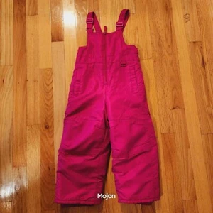 Circo Girls Snow Bib Overalls Kids Size 3T Pants Winter Ski Suit Hot Pink - Picture 1 of 10