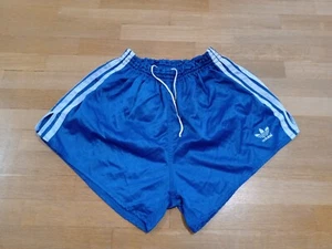 Vintage Shorts Adidas 1980s Sprinter Size 7 Shiny High Cut Made in West Germany - Picture 1 of 11