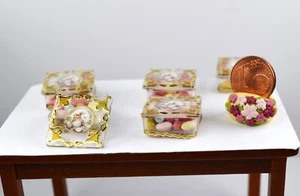 *~* Scatola trasparente decorativa con uova di Pasqua, per la casa delle bambole *~* - Foto 1 di 3