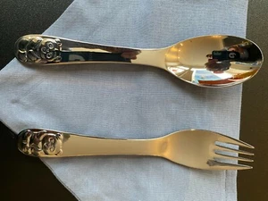 Besteck für Kinder aus Edelstahl "Kleiner Panda Bär", 2 Teilig, Gabel, Löffel,  - Bild 1 von 3