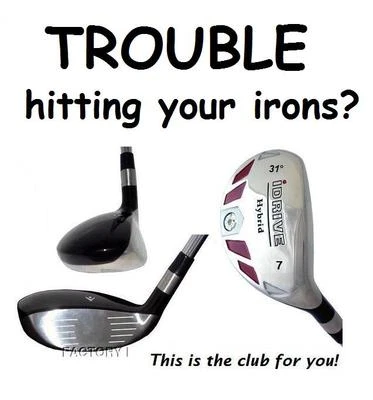 iDRIVE RESCUE Hybrid Regular Flex #7 Iron Wood 31° STEEL SHAFT - Image 1 of 2