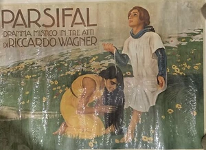 Parsifal Poster Dramma Mistico in Tre Atti di Riccardo Wagner Opera Milano - Picture 1 of 1