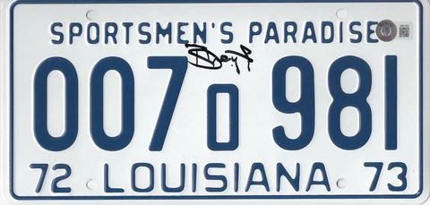 RICHARD DREYFUSS JAWS SIGNED LICENSE PLATE PROP AUTOGRAPH BECKETT BAS COA Cover