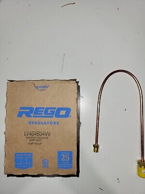 Rego High Capacity 2 Stage LPG Regulator LV404B34v9. Bonus Pigtail Included  • 87.41£