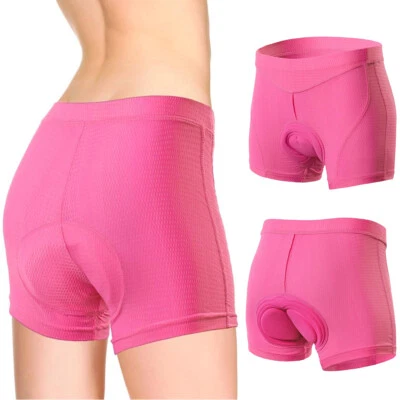 Pantalones Cortos de Ciclismo Para Mujer 3D Acolchados MTB Bicicleta Montar Ropa Interior Pantalones Cortos Transpirables Foto 1 de 4