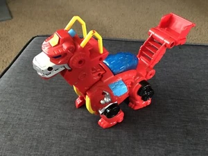 TRANSFORMERS RESCUE BOTS HEATWAVE THE RESCUE DINOBOT, 8" Electronic 2014 - Picture 1 of 9