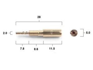 Genuine Mikuni Carburetor Pilot Jet 57.5 Type VM28/486  - Bild 1 von 2