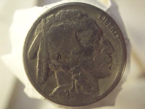 1929 S Retained Laminated Planchet Error and filled S Buffalo Nickel 4.9 Grams - Picture 1 of 9