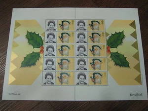 LS3 2001 FATHER XMAS CRACKER GENERIC SMILERS SHEET PERSONALIZED * - Picture 1 of 1
