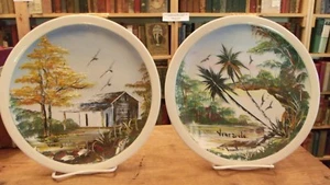 Venezuela Vintage Volkskunst handbemalte Andenken Teller von "Leonel"  - Bild 1 von 9