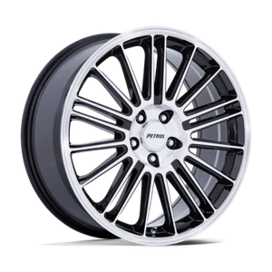 Set of 4 Petrol PE001 P1D Wheels 17X8 5X115 GLOSS BLACK MACHINED 40MM - Picture 1 of 1