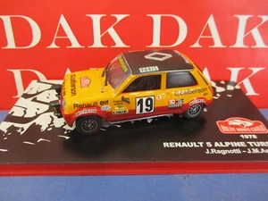 Die cast 1/43 Modellino Auto Renault 5 Alpine Turbo RMC 1978 J. Ragnotti - Foto 1 di 4
