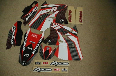 FLU TEAM ГРАФИКА И БЕЛЫЙ ФОН SUZUKI RM125 RM250 01 02 03 04 05 06 07 08 - Изображение 1 из 2