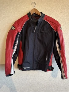 GENUINE LEATHER JOE ROCKET MOTORCYCLE JACKET LIGHTNING BOLT DESIGN SIZE S AS IS - Bild 1 von 19