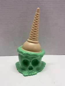 Pastel Gótico Derretimiento Helado Calavera Imitación Postre Halloween Cocina Decoración Fiesta - Imagen 1 de 5