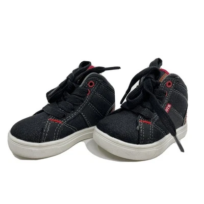 Levis Baby Shoes Sneakers Size 5 Black/White/Red Children Boot Tennis - Image 1 of 4