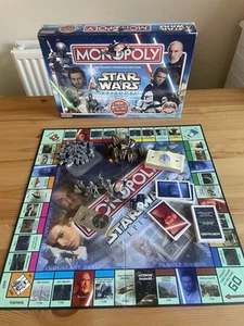 Star Wars Episode 2 Monopoly Collector Edition Hasbro 2002 Complete - Picture 1 of 15