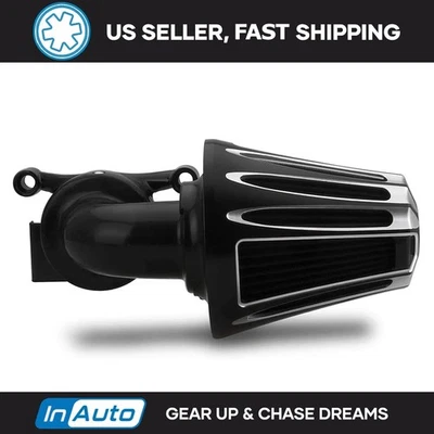 For Harley Touring Cone Air Cleaner Breathers Flhx Street Glide Filter Softail - Image 1 of 4
