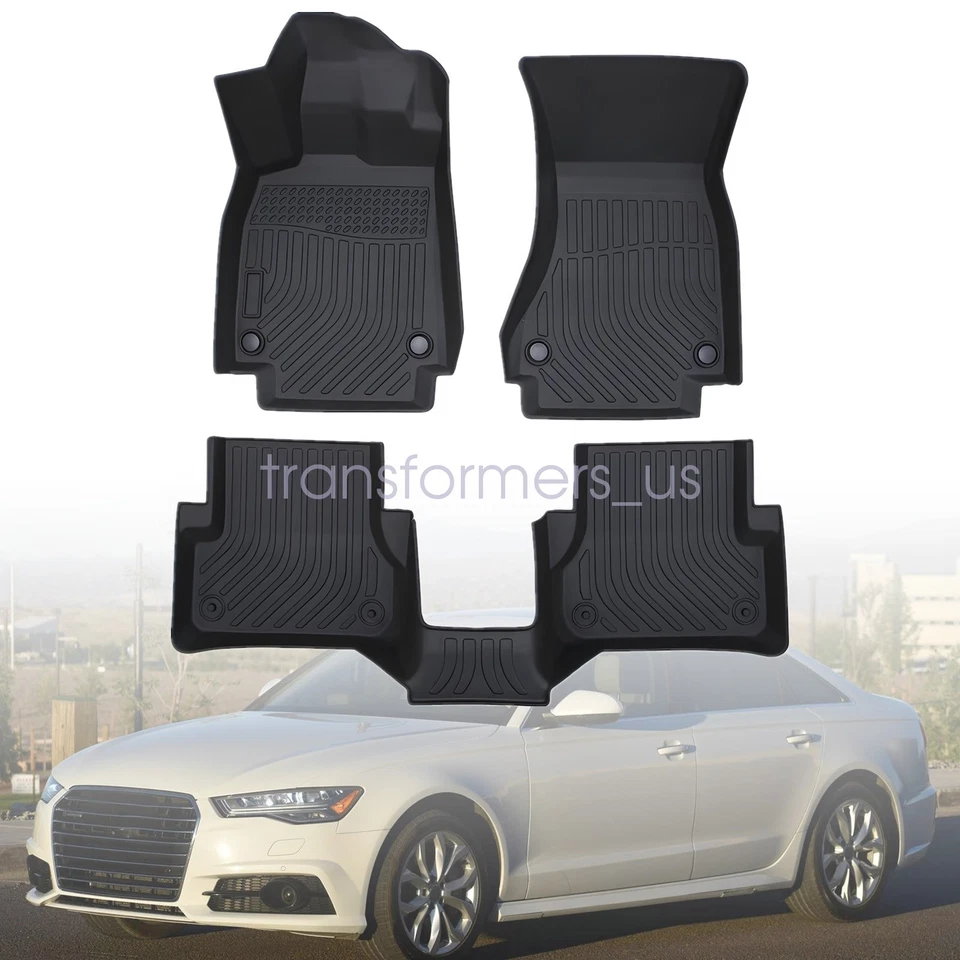 Alfombrillas TPE delanteras y segunda fila forros para Audi A6 A7 Quattro RS7 S6 S7 2012-2018 Foto 1 de 4