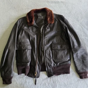 Vintage 1964 US Navy G-1 Flight Jacket MIL-J-7823C Star Sportswear Size 44 - Bild 1 von 7