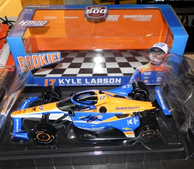 2024 KYLE LARSON signed INDIANAPOLIS 500 Rookie Yr 1:18 DIECAST INDY CAR Racing - Image 1 of 4