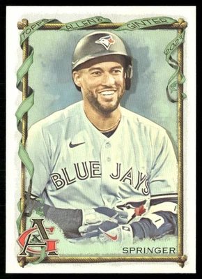 2023 TOPPS ALLEN & GINTER GEORGE SPRINGER TORONTO BLUE JAYS #40 - Image 1 of 2