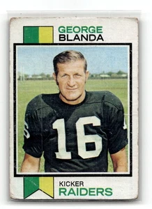 1973 Topps - George Blanda #25 NFL FOOTBALL - Picture 1 of 2