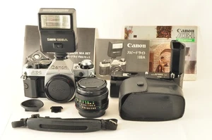 Programa Canon AE-1 Negro + Nuevo FD 50mm+ Motor Drive MA+ 188A de JAPÓN #915 - Imagen 1 de 12