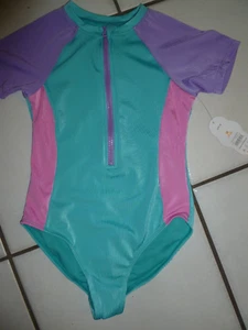 WONDERNATION 3 COLOR GIRLS SWIMSUIT 7/8 NWT - Picture 1 of 2