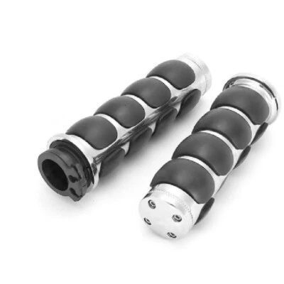 Empuñaduras de manillar de motocicleta 2 piezas 7/8"" 22 mm para Honda Suzuki Kawasaki Yamaha Foto 1 de 4