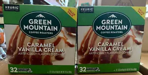Green Mountain Coffee Caramel Vanilla Cream, Keurig Light Roast 64 ct check BB! - Picture 1 of 1
