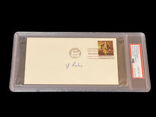 Yitzhak Rabin 5th Prime Minister Israel Judaica Signed Autograph PSA DNA Mint 10