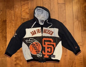 GIII Sports Carl Banks San Francisco Giants Jacket 3XL Hooded 1954 World Series - Picture 1 of 20