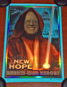 Senator Bernie Sanders EMEK Poster S#200 Obi Wan Kenobi Star Wars Jedi Art Print