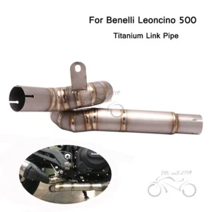 Titanium Modified Exhaust Link Pipe Slip for Benelli Leoncino 500 Stock Muffler - Bild 1 von 7