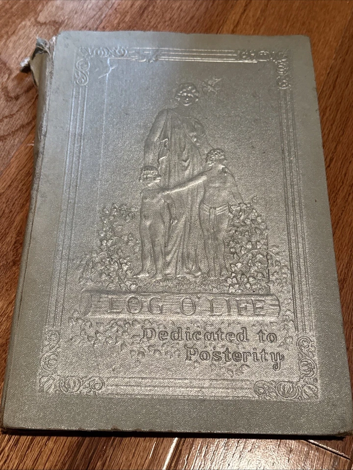 Baby Boy Book Log-o-Life McMillin-Foley Publishing Vintage 1940 Partially Filled Foto 1 de 4