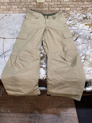 Burton DryRide Snowboard Ski Snow Pants Khaki Boys Or Girls Size S - Image 1 of 2